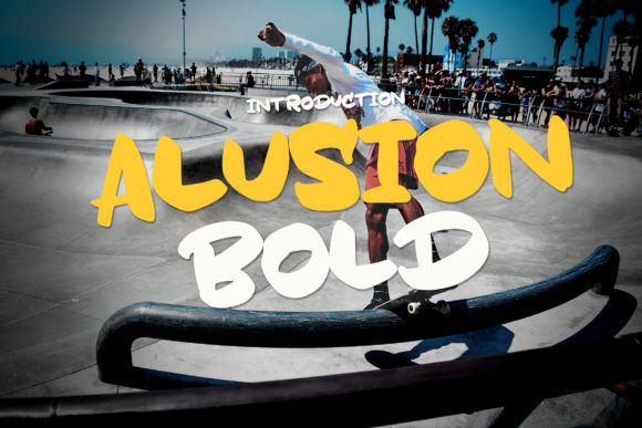 Alusion Bold Font: The Bouncy Display Typeface for Modern Web Design