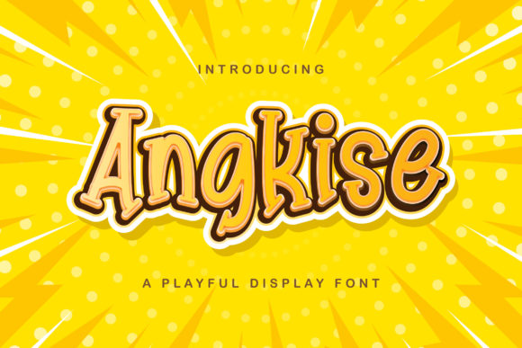 Angkise: The Playful Font for Creative Product Design