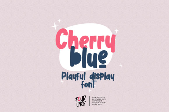 Cherry Blue: A Playful Display Font for Modern Marketing
