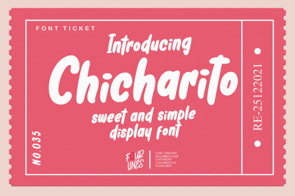 Chicharito: A Warm & Thick Display Font for Heartfelt Branding
