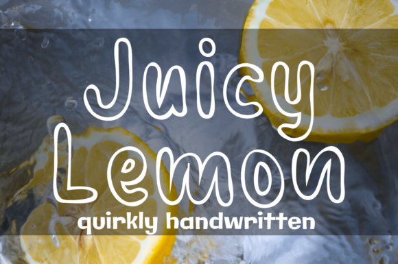 Juicy Lemon: A Fresh Outline Font for Editorial Expression