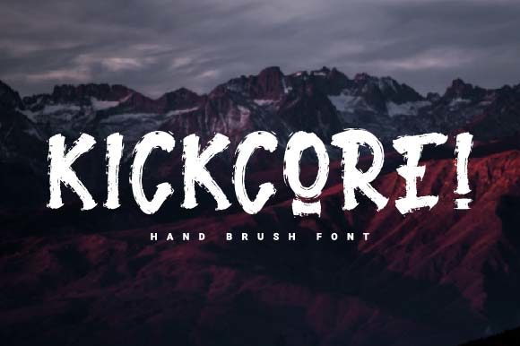 Kickcore: A Bold Display Font for Impact-Driven Design