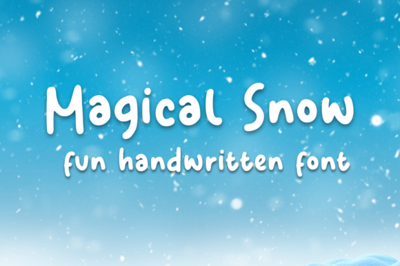 Magical Snow: A Display Font for Digital Elegance