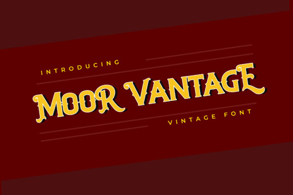 Moor Vantage: A Designer's Bold Font for Product Labels and Packaging