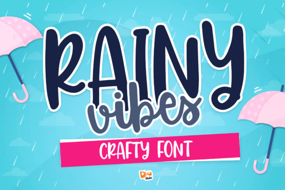 Rainy Vibes: A Playful Display Font for Editorial Mood
