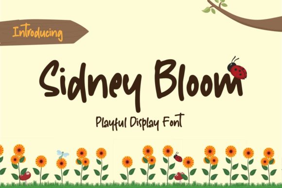 Sidney Bloom: A Cheerful Display Font for Playful Branding